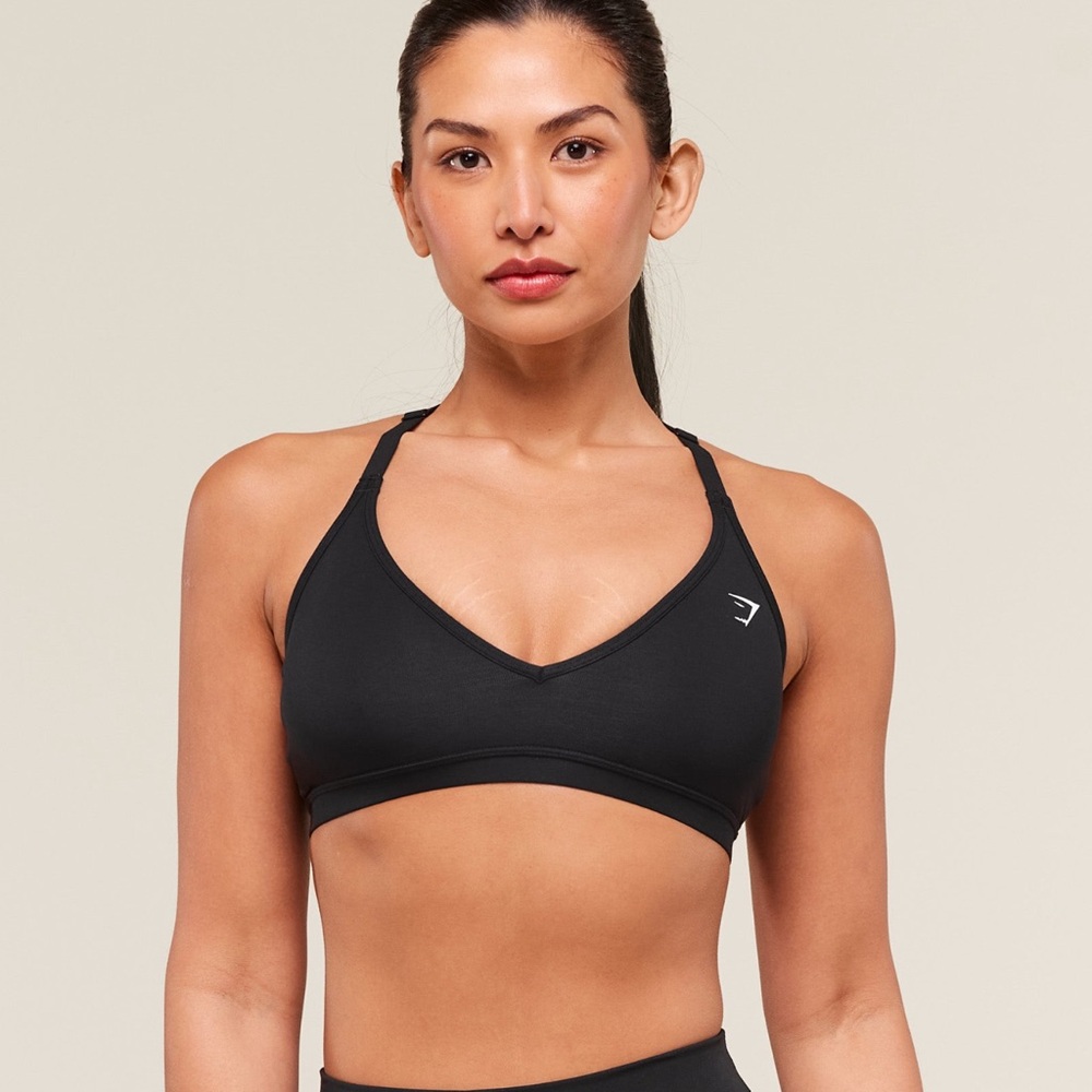 Gymshark Black Racerback Sports Bra - Picture 2 of 6